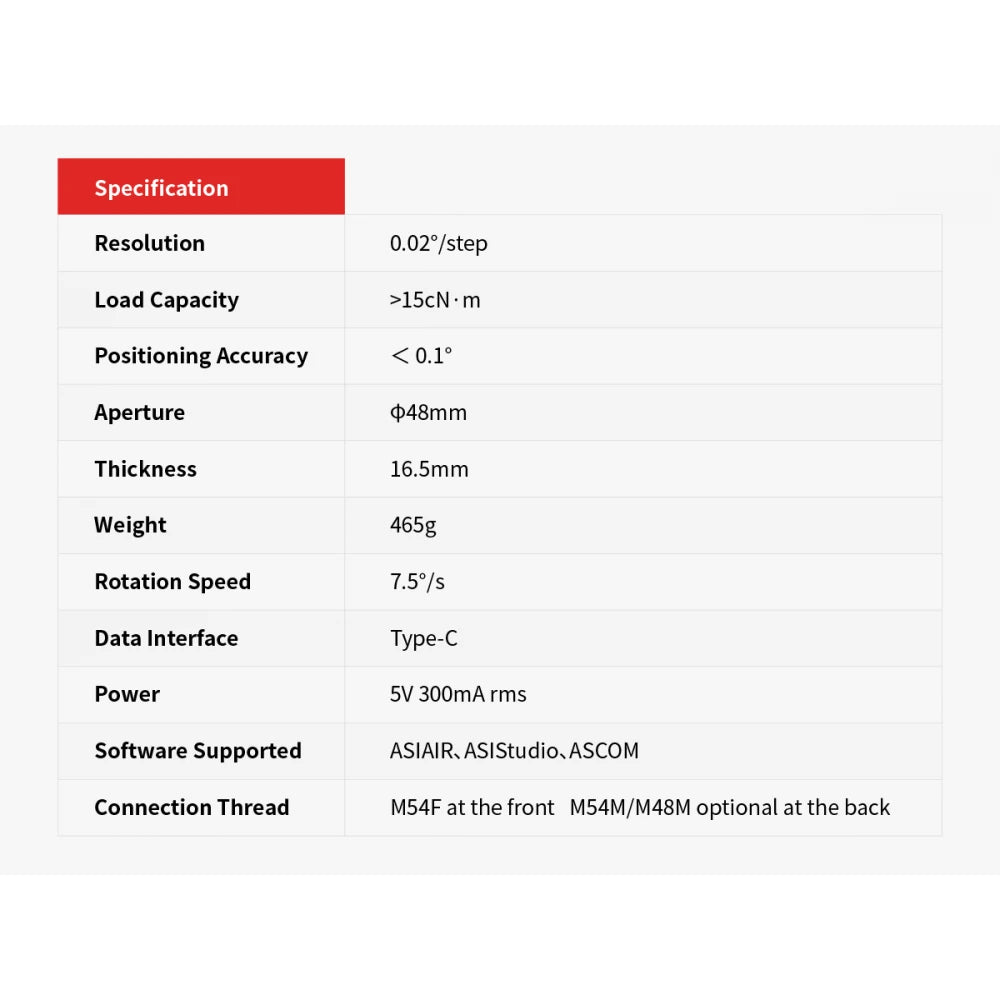 ZWO CAA Camera Rotator - Vega Vision