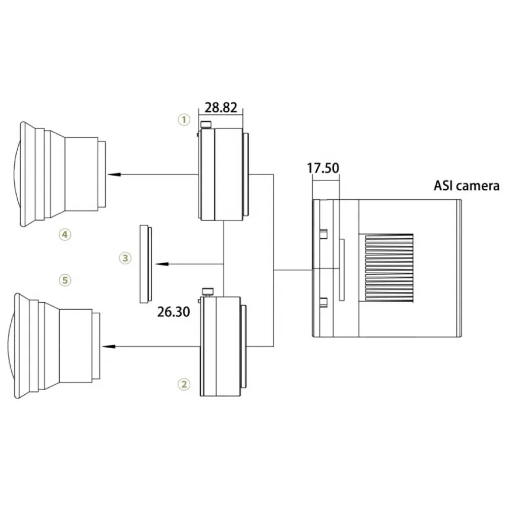ZWO ASI2600MC PRO Colour APS-C CMOS USB3.0 Deep Sky Imager Camera - Vega Vision