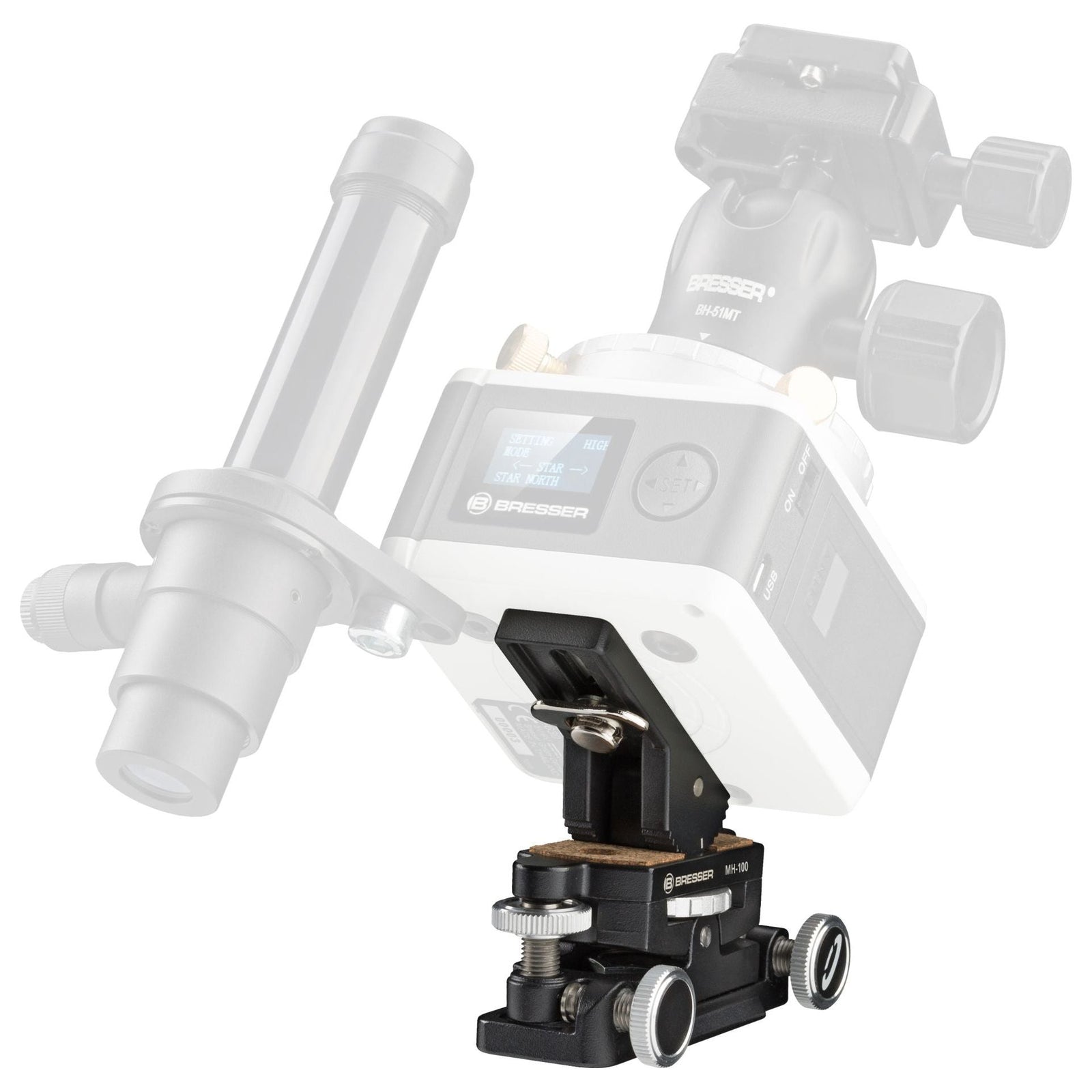 BRESSER Micro Motion Head MH-100 (Polar-Wedge) - Vega Vision