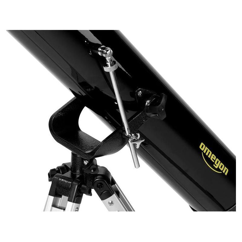 Omegon Telescope N 76/700 AZ-1 - With an image showcasing a detailed image of the AZ 1 and simple easy to use design