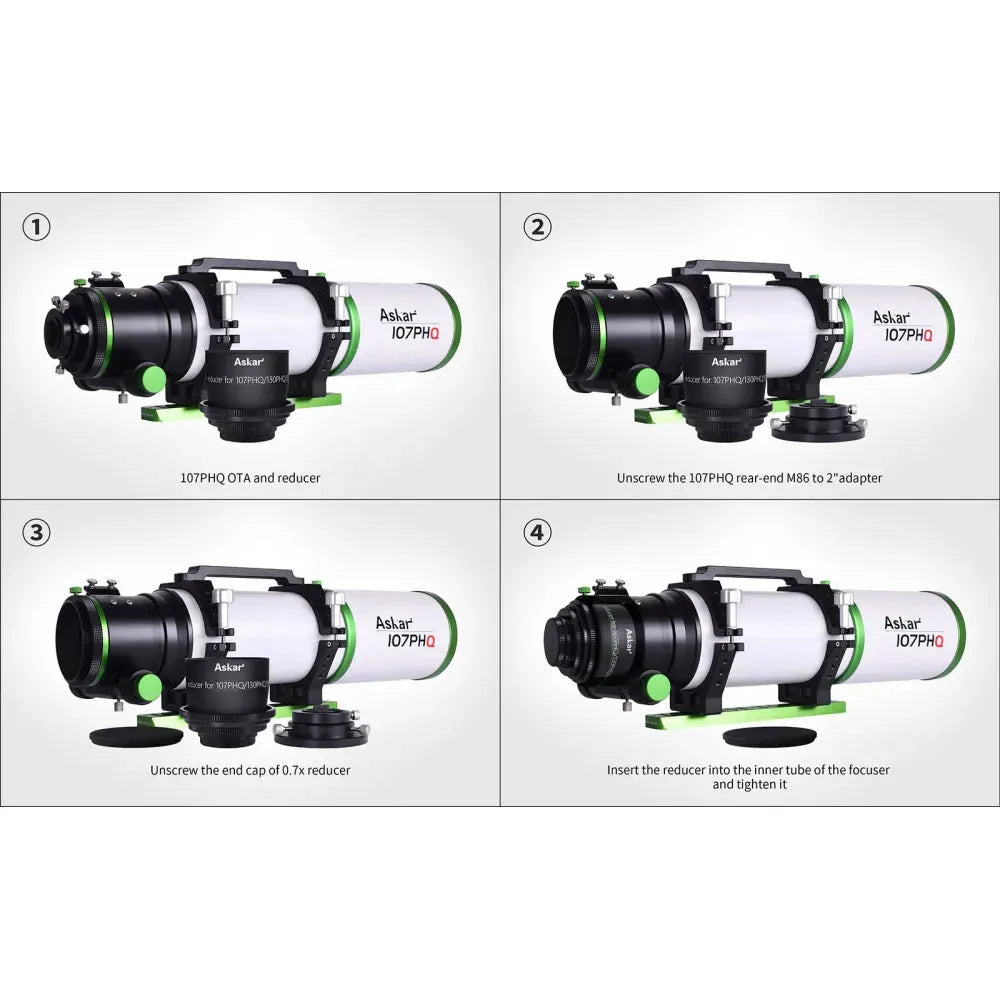 ASKAR 3" f/4.9 0.7x Reducer for ASKAR 107PHQ and 130PHQ Telescopes - Vega Vision