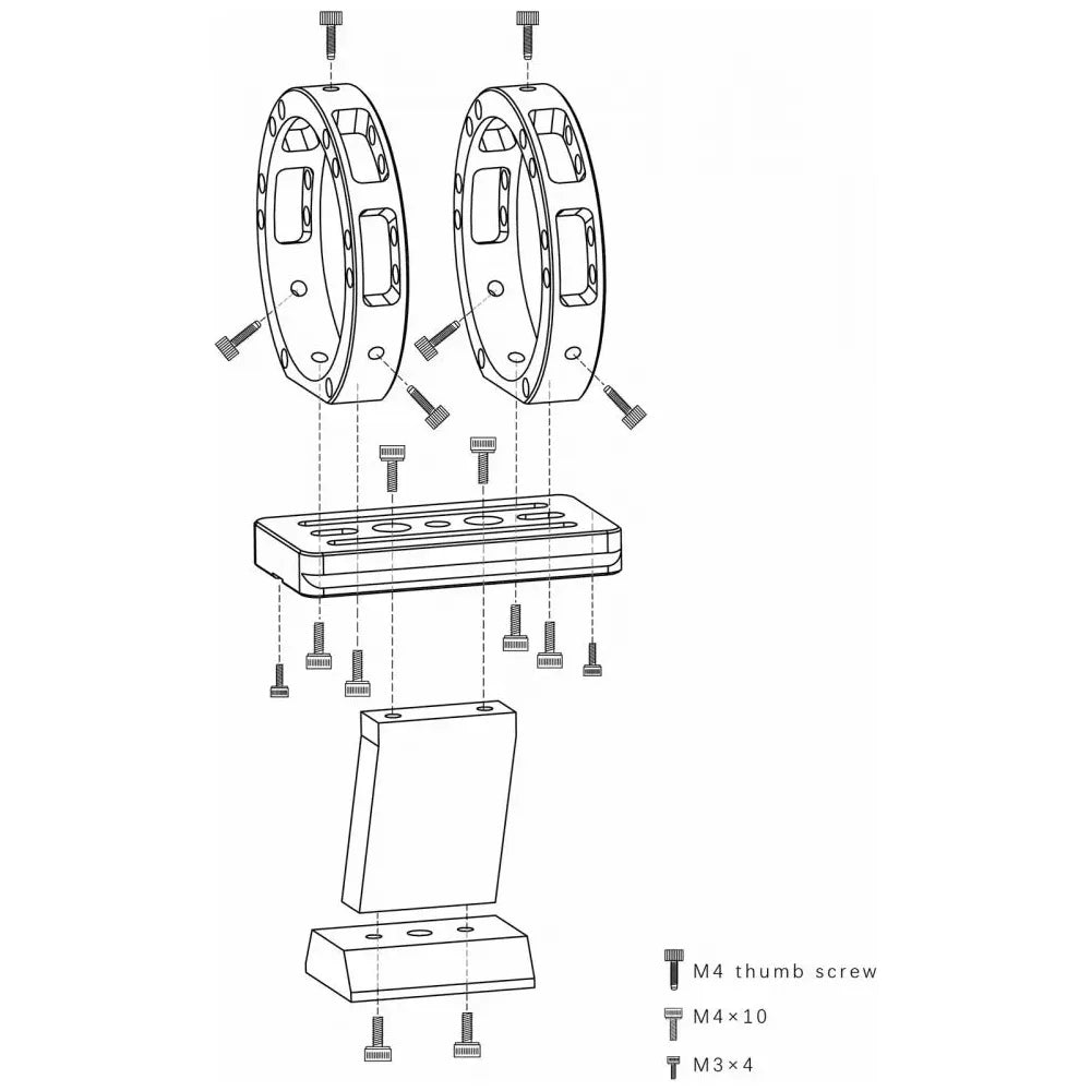 ASKAR 55mm Guide Rings for FMA180 and Other Guidescopes (36mm to 50mm) - 1 PAIR - Vega Vision
