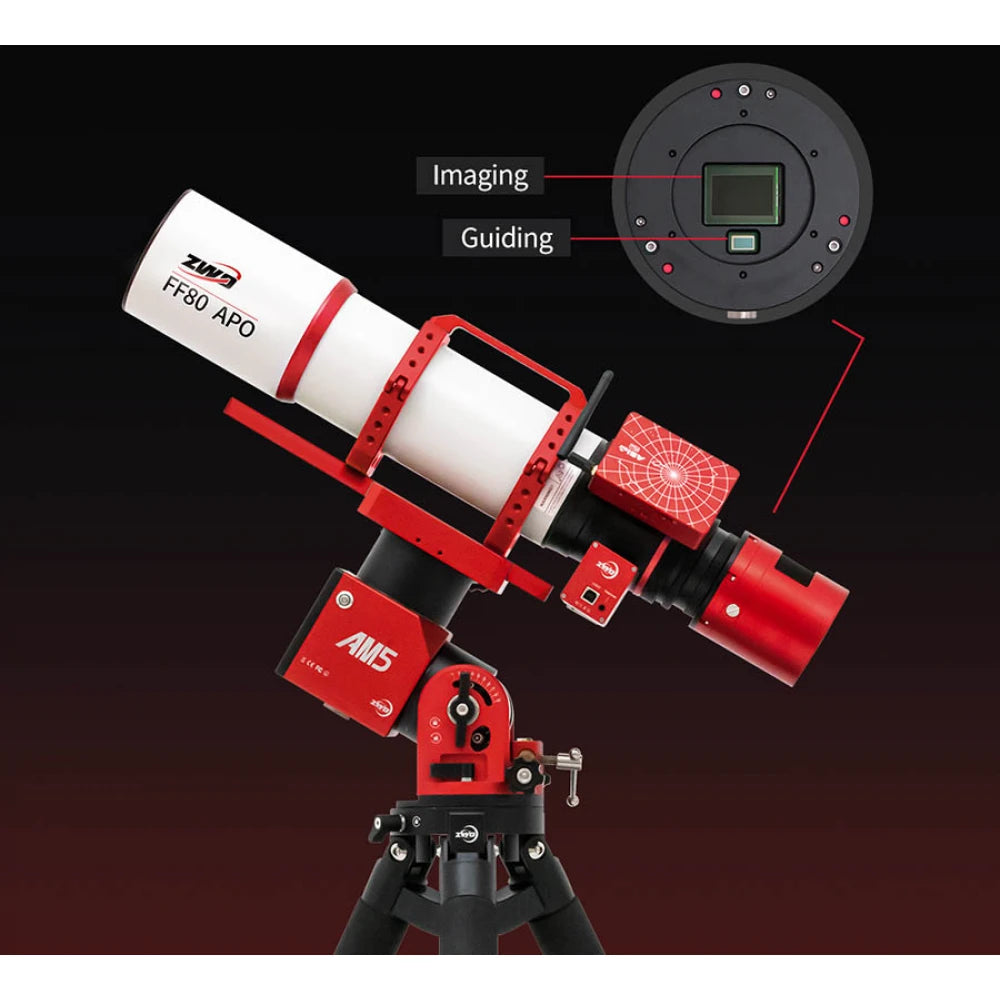 ZWO ASI2600MM DUO Monochrome APS-C CMOS USB3.0 Deep Sky Imager Camera with Built-In Guiding Sensor - Vega Vision