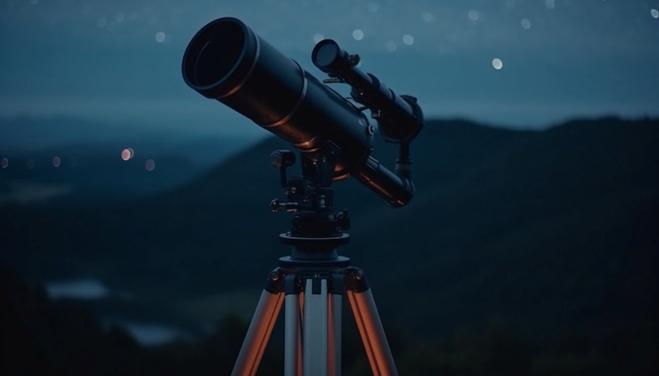 watching milky way through a telescope