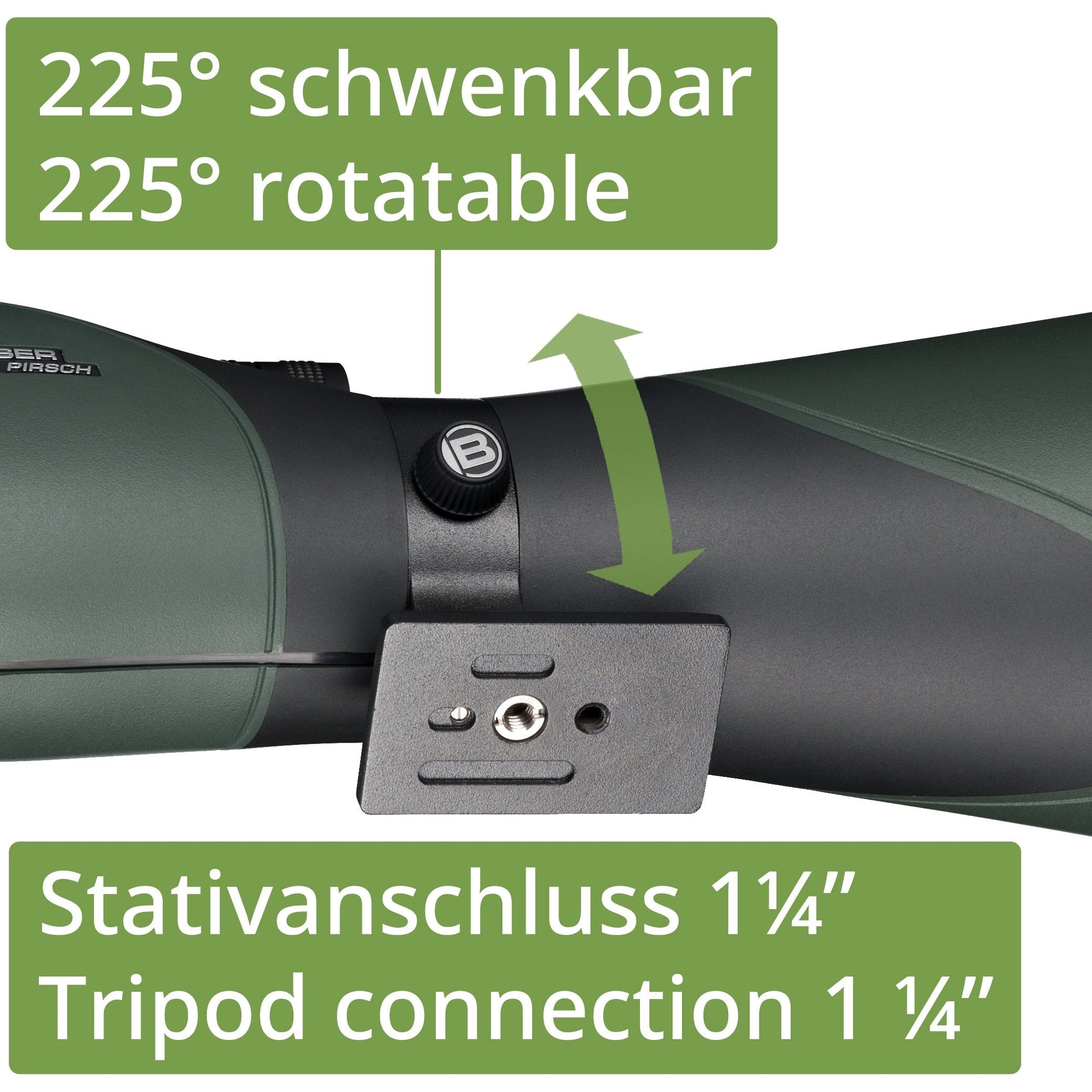 BRESSER Pirsch 20-60x80 Spotting Scope Gen. II with DeLuxe 10:1 Focus