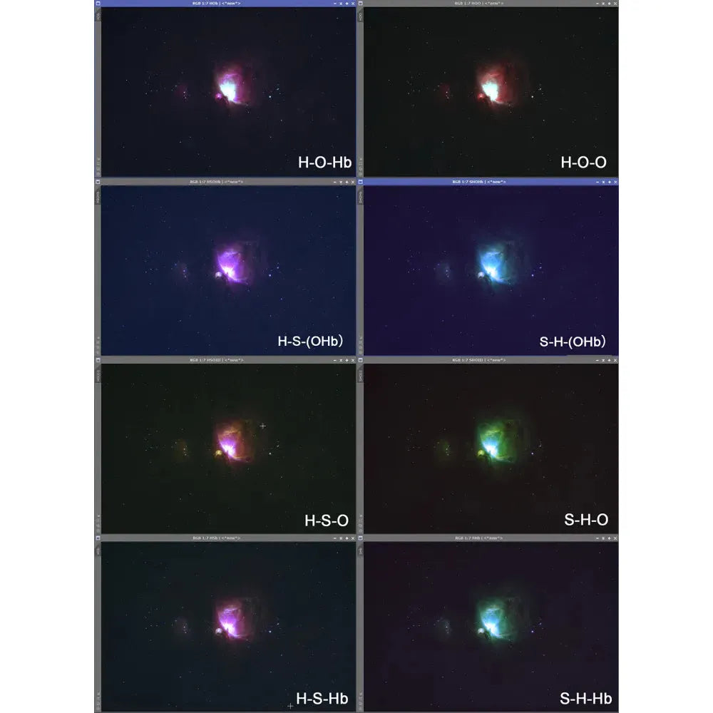 ANTLIA ALP-T "gold" Dual Band 5nm SET of H-alpha OIII and SII H-beta Filters - 2"