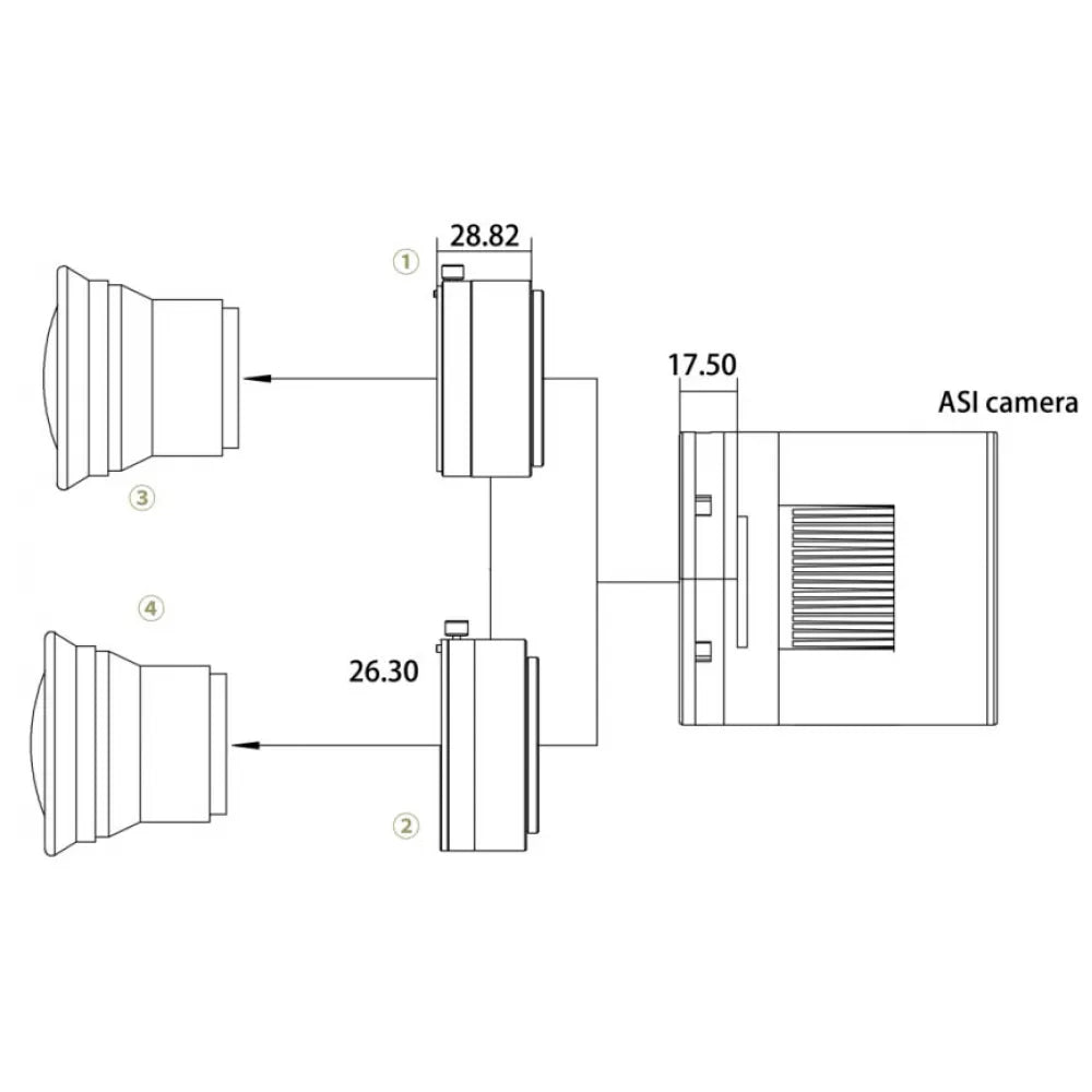 ZWO ASI6200MM PRO COOLED FULL FRAME Monochrome Deep Sky Imaging Camera - 62MPixels - Vega Vision