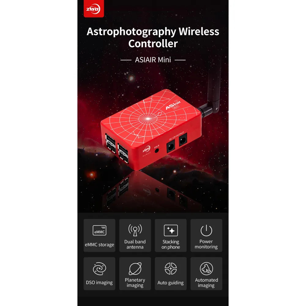 ZWO ASIair MINI Smart WIFI Accessory for Portable Astro Photography with ZWO ASI Cameras &amp; dSLRs - Vega Vision