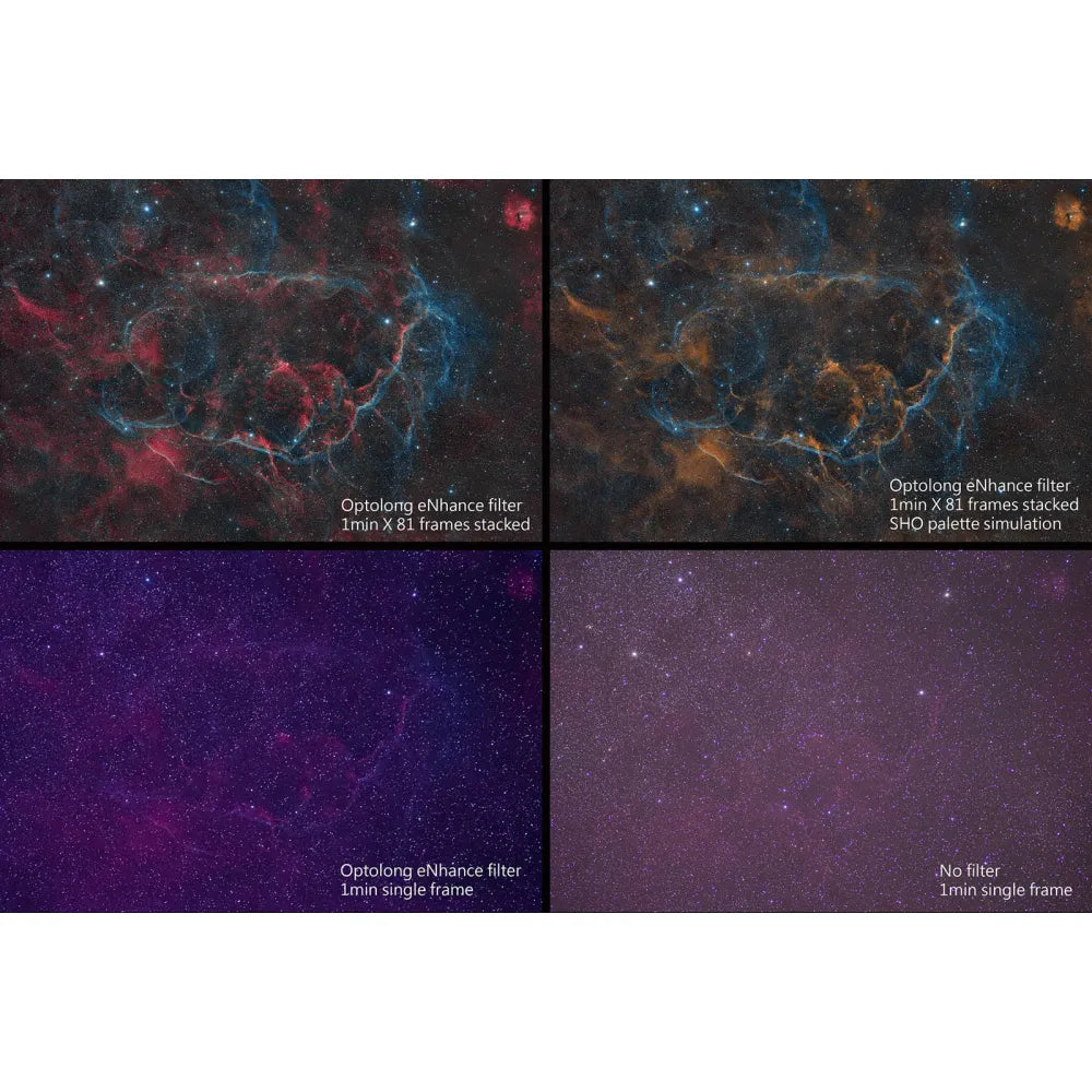 Optolong L-eNhance Light Pollution Triple-Bandpass Narrowband Imaging Filter - EOS-C Clip Filter