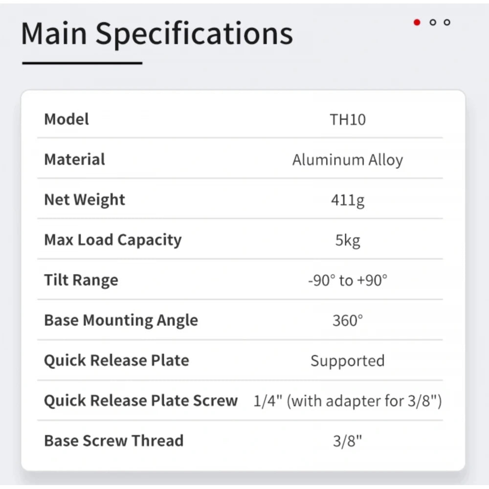 ZWO TH10 Fluid Tripod Head (wedge) for Seestar - Vega Vision