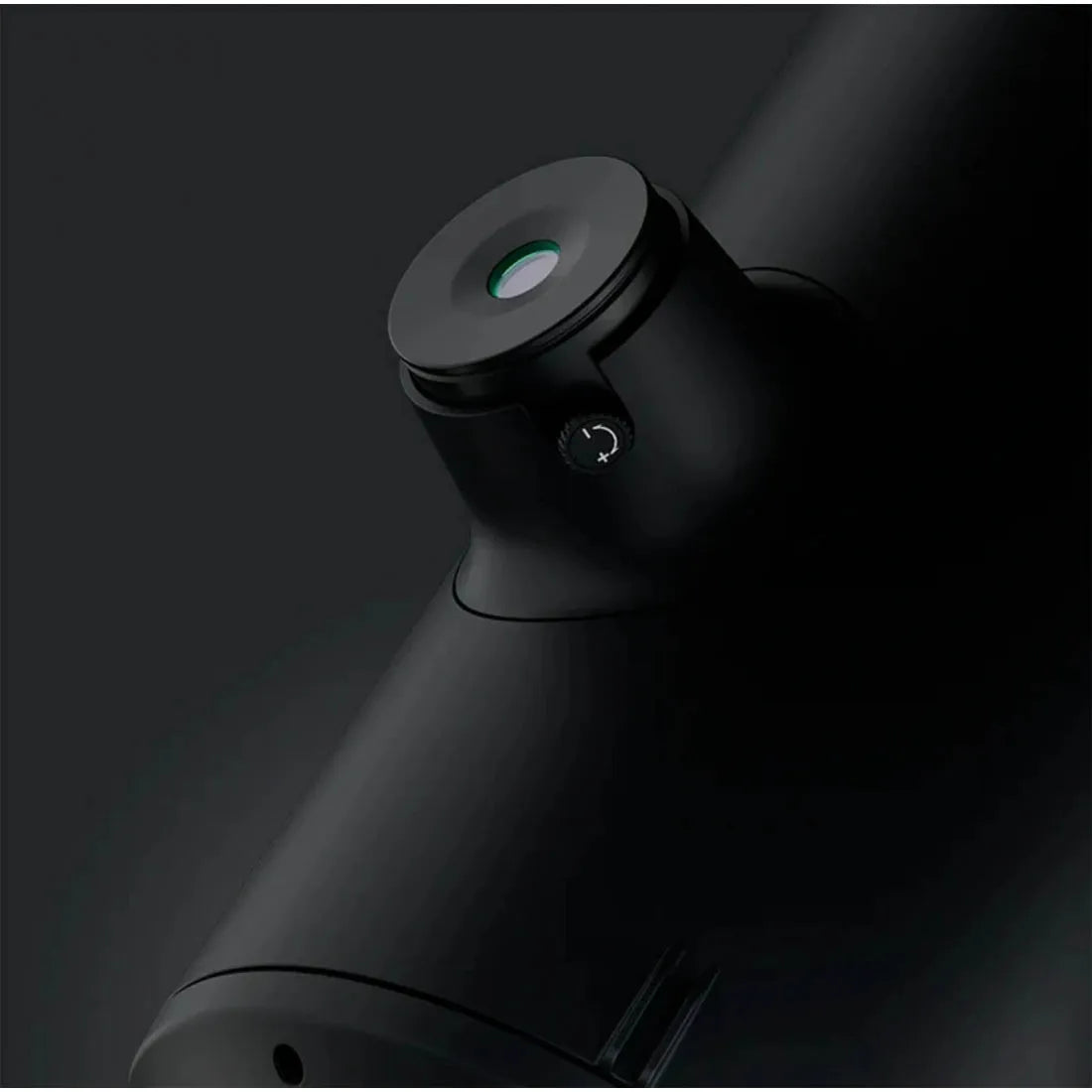 Close-up view of the unique Nikon eyepiece on the Unistellar Odyssey PRO smart telescope