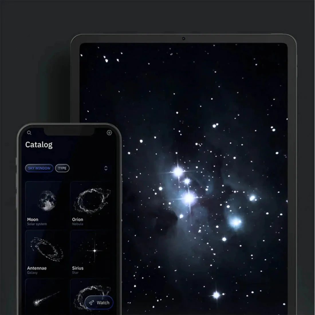 Unistellar Odyssey Smart Telescope with a catalog of over 5000 celestial objects for comprehensive stargazing experiences