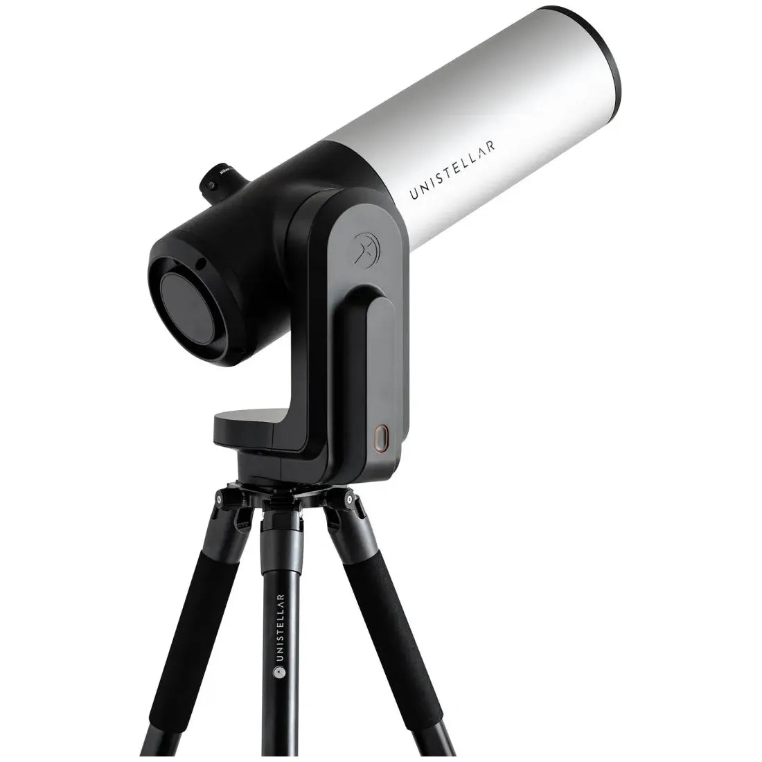 Alt text: Unistellar eVscope smart telescope featuring advanced imaging capabilities, autonomous field detection, and intelligent light pollution reduction, providing users with immersive celestial observations 