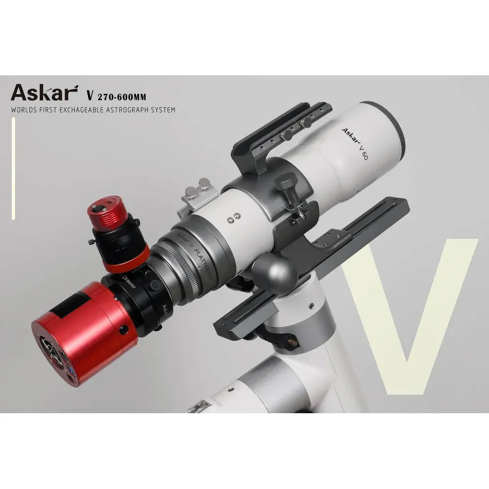 ASKAR V Modular APO Telescope with 2 Interchangeable Lenses with 60mm and 80mm Apertures and 6 Possible Focal Lengths