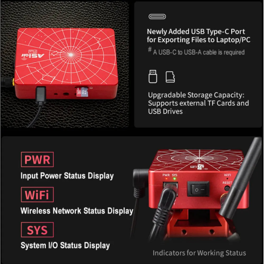 ZWO ASIair PLUS 256G Smart WIFI Accessory and ASI220Mini BUNDLE