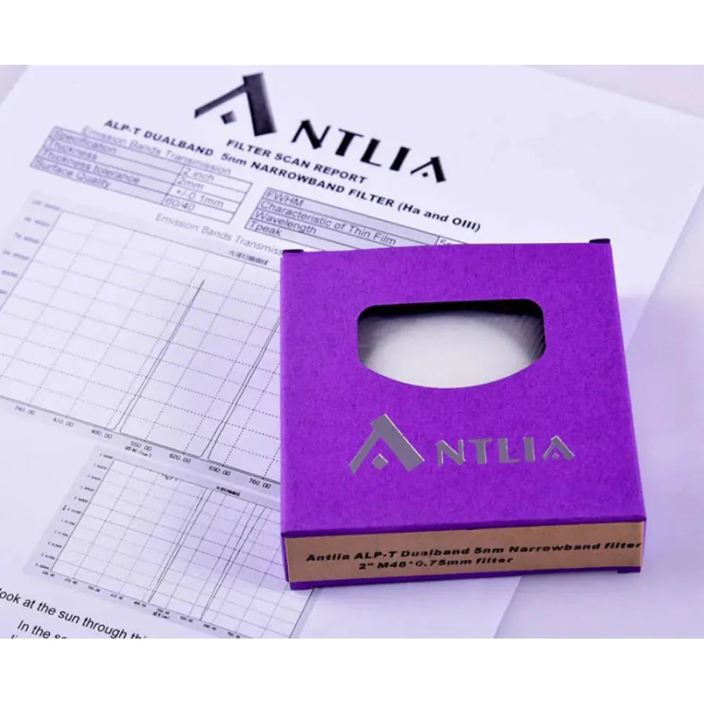 ANTLIA ALP-T "gold" Dual Band 5nm Filter- 36mm - HIGH SPEED Version for f/2.2 to f/3.6 - Vega Vision