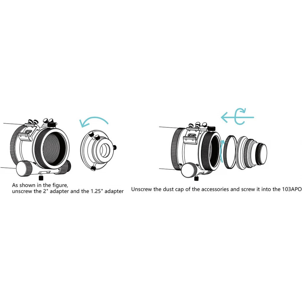 ASKAR 0.8x Full-frame Reducer/Flattener for 103APO Telescopes