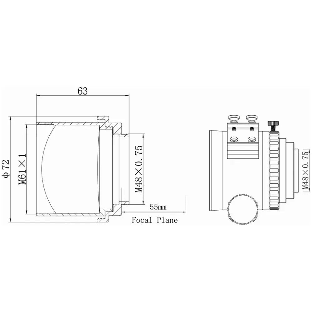 ASKAR f/3.9 0.7x Reducer for FULL FRAME Cameras for ASKAR FRA400 and FRA500 Telescopes