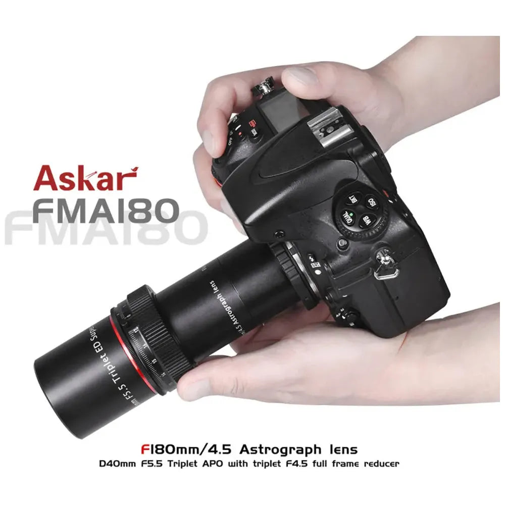 ASKAR FMA F180 f/4.5 Astrograph Camera Lens - Triplet APO Refractor Telescope with f/4.5 reducer