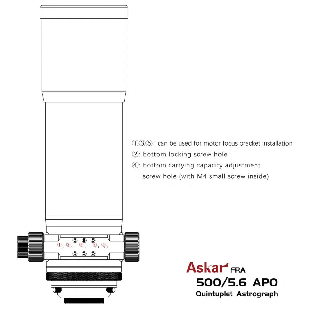 ASKAR FRA500 f/5.6 Quintuplet Astrograph APO Apochromatic Refractor Telescope