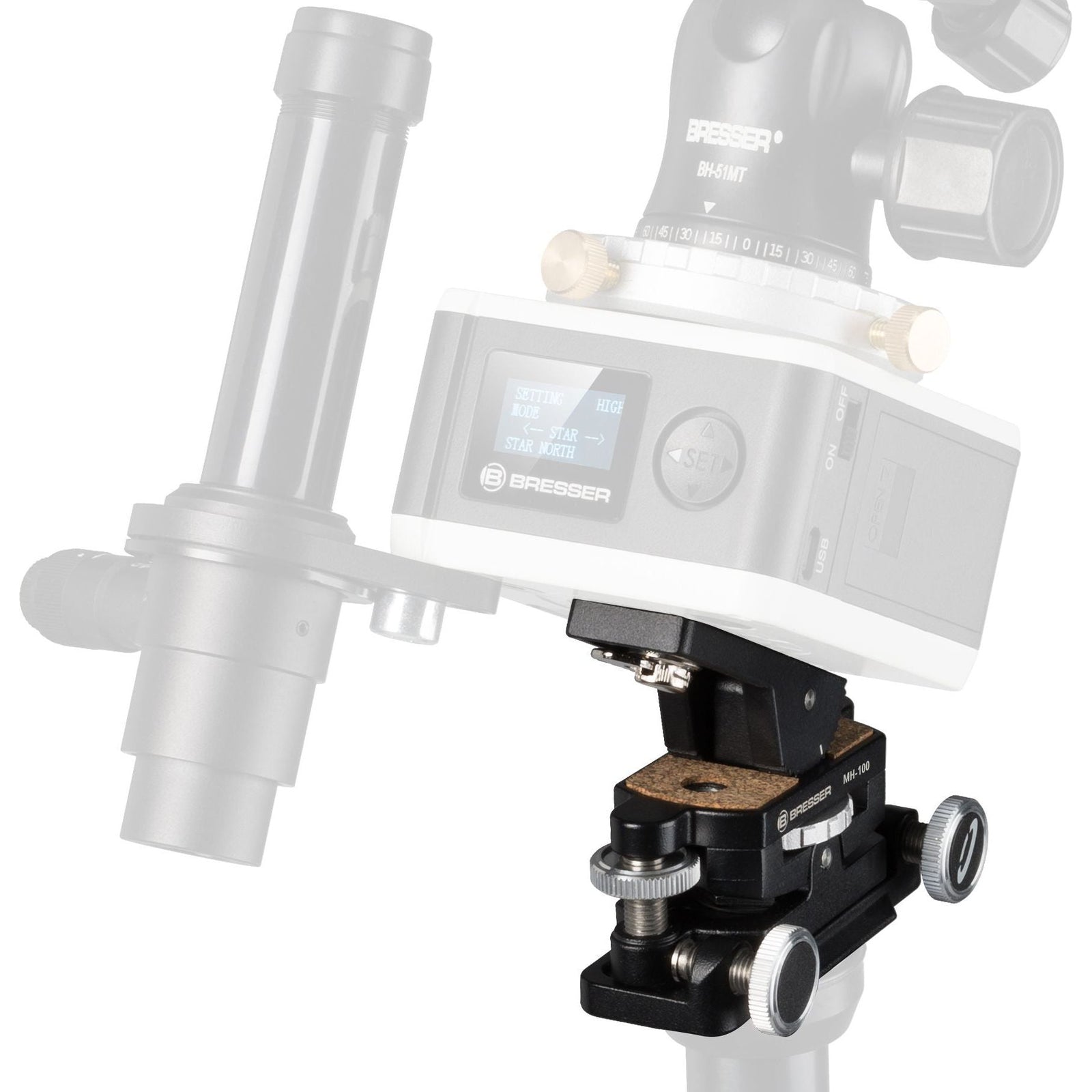 BRESSER Micro Motion Head MH-100 (Polar-Wedge) - Vega Vision