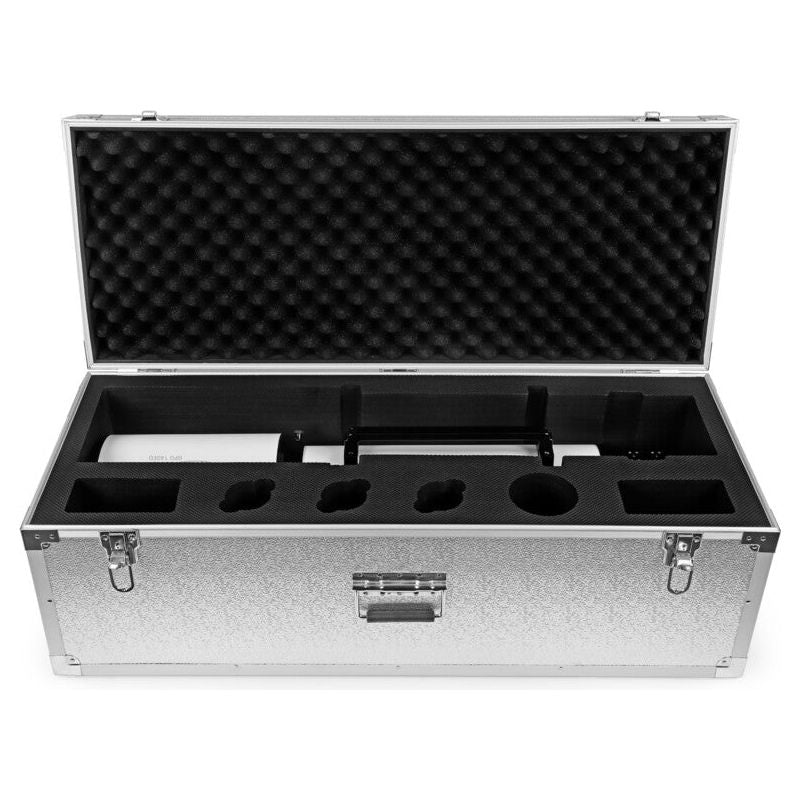 Transport your Omegon Apochromatic Refractor Pro APO AP 140/910 Triplet ED FCD 100 securely with this custom carry case. Designed to protect your telescope during travel, ensuring its safety and convenience wherever your astronomical adventures take you.