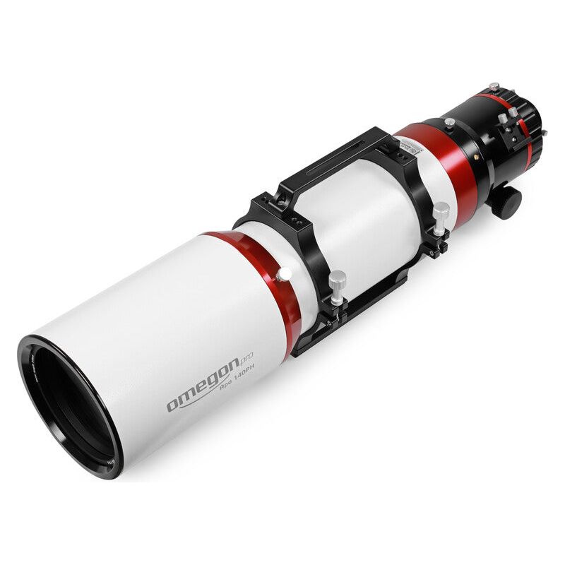 Experience the unparalleled optical precision of the Omegon Apochromatic Refractor Pro APO AP 140/910 Triplet OTA, delivering breathtaking views of celestial objects for astrophotography enthusiasts. Its advanced design ensures sharp and detailed images, fostering a deeper connection with the cosmos