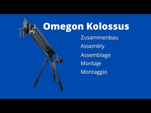 Omegon Pro Kolossus mount bundle with half-pier and tripod