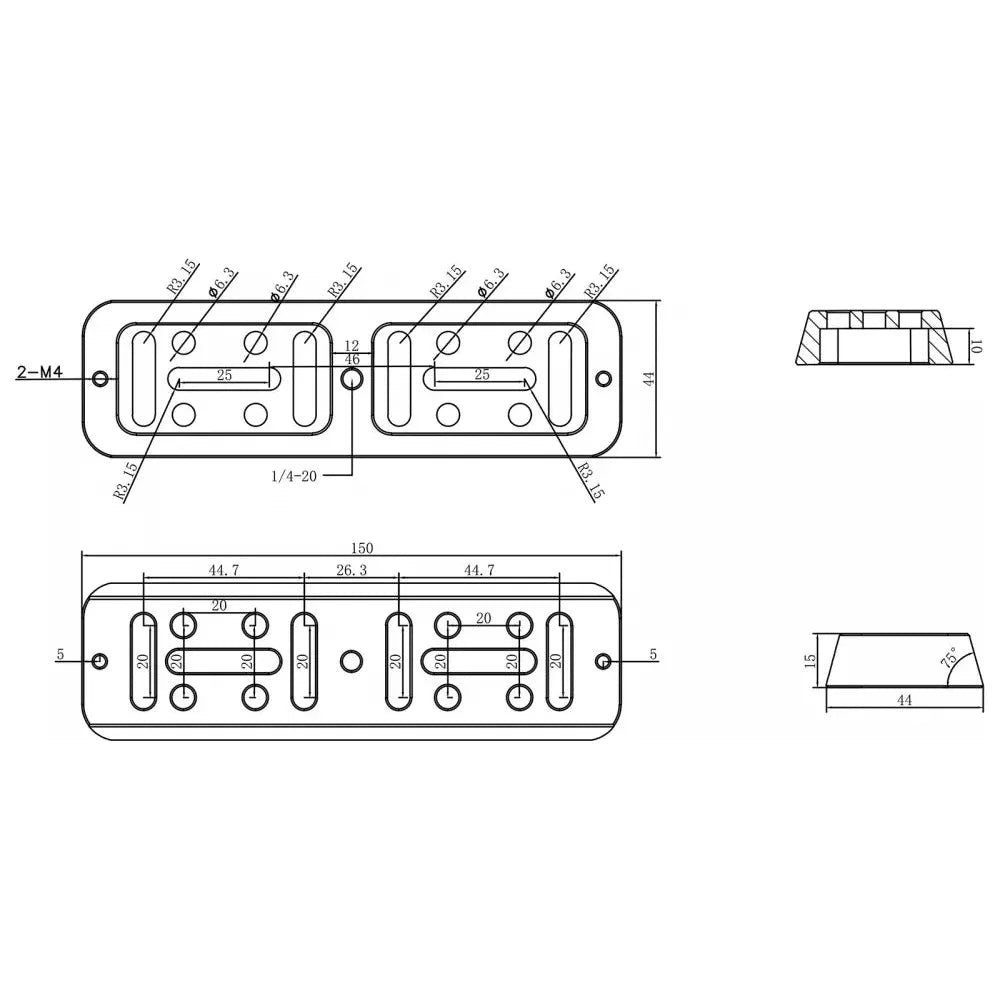 ASKAR VDP150 Vixen-style Universal Dovetail Plate - 150mm - RED - Vega Vision