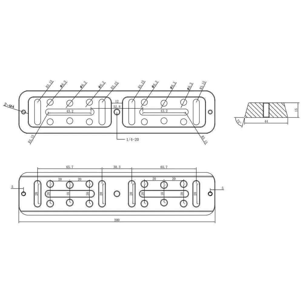 ASKAR VDP200 Vixen-style Universal Dovetail Plate - 200mm - GRAY - Vega Vision