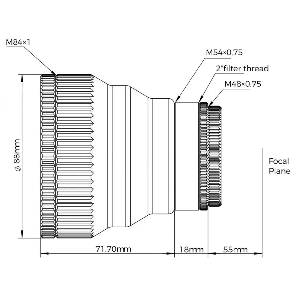 ASKAR 1x Full-frame Flattener for 103APO Telescopes - Vega Vision