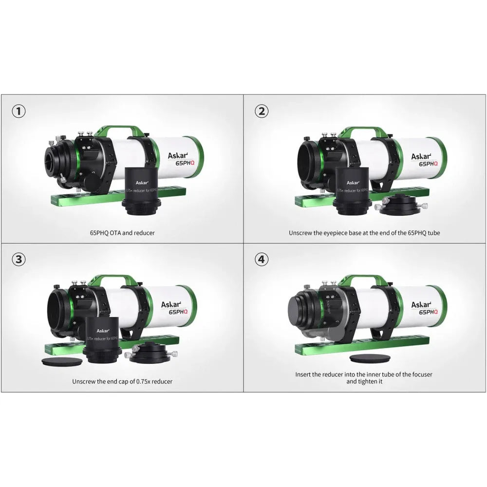 ASKAR f/4.8 0.75x Reducer for ASKAR 65PHQ Telescope - Vega Vision