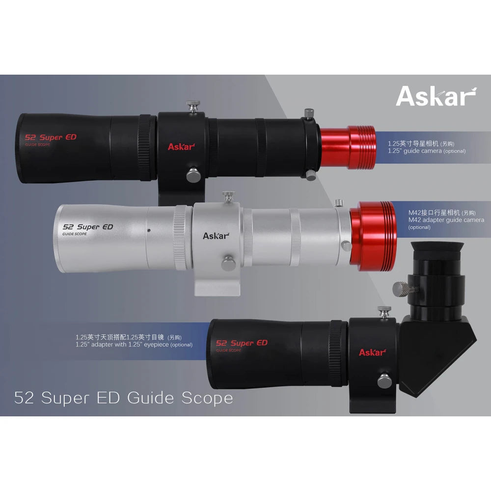 Askar 52mm f/4.8 Super ED Guide Scope - SILVER - Vega Vision