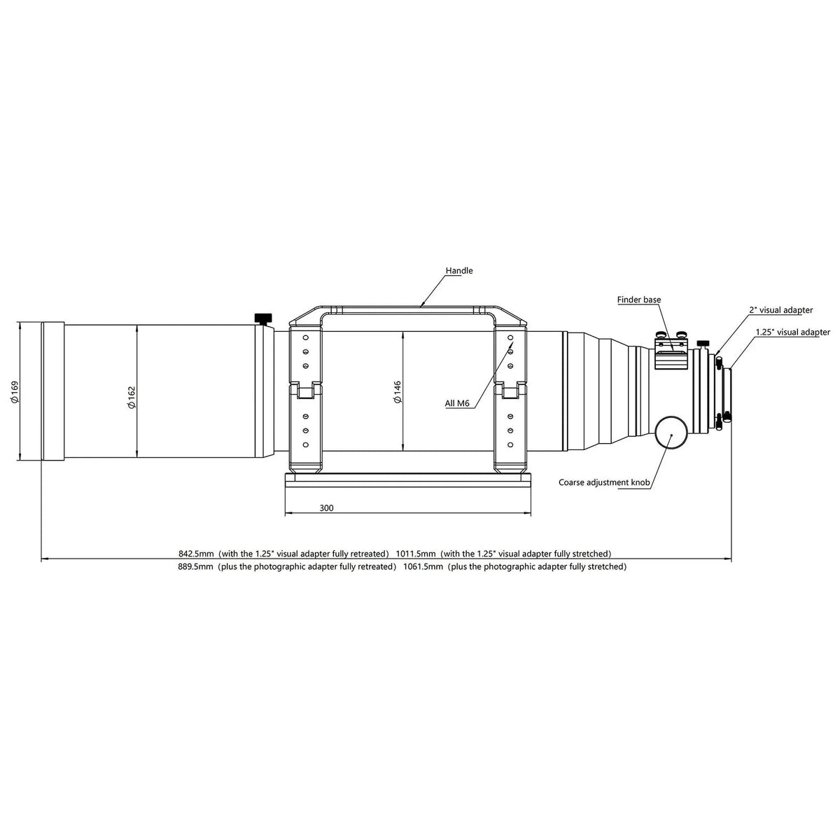 ASKAR 130PHQ 130mm f/7.7 ED APO Quadruplet Apochromatic Refractor Telescope - Vega Vision