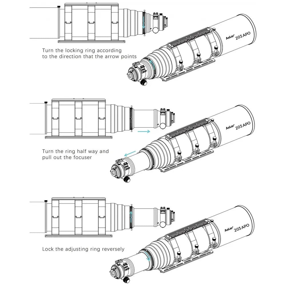 ASKAR 203APO 203mm f/7 ED APO Triplet Apochromatic Refractor Telescope - Vega Vision