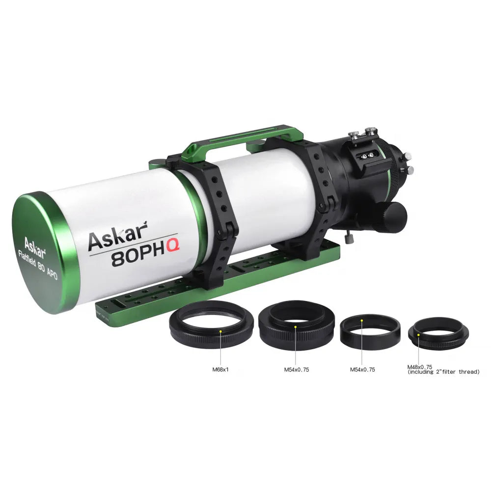 ASKAR 80PHQ 80mm f/7.5 ED APO Quadruplet Apochromatic Astrograph Refractor Telescope - Vega Vision