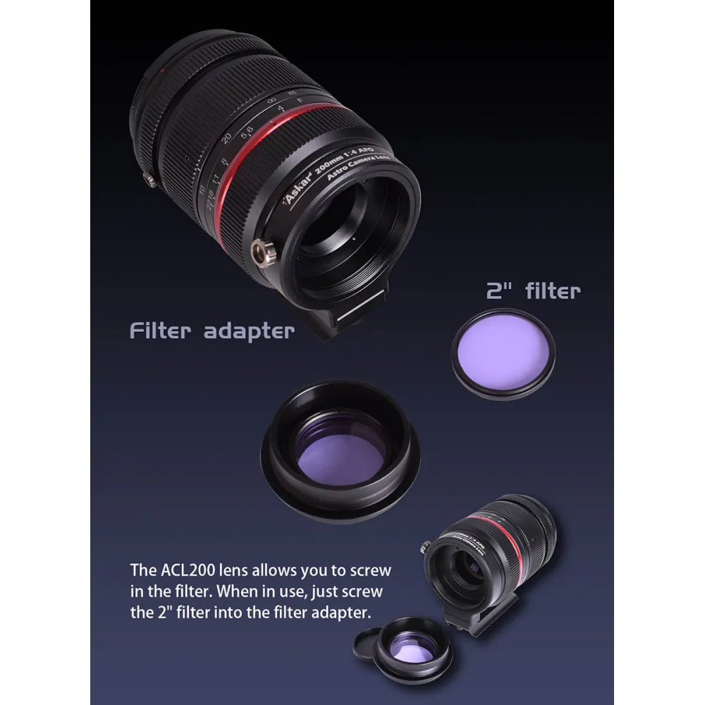 ASKAR ACL200 200mm f/4 Professional Sextuplet APO Astro Camera Lens (ACL) Mark II - Vega Vision