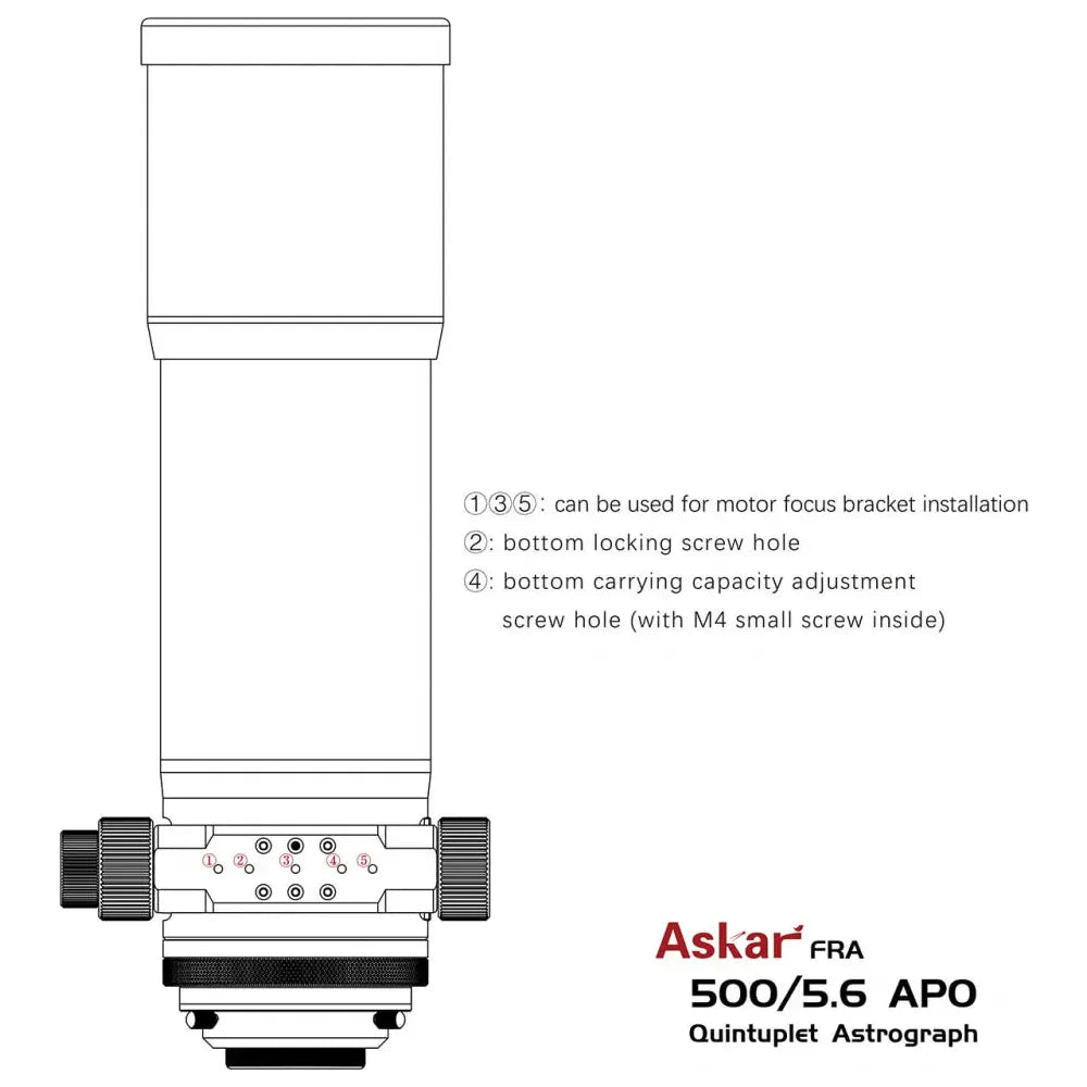 ASKAR FRA500 f/5.6 Quintuplet Astrograph APO Apochromatic Refractor Telescope - Vega Vision