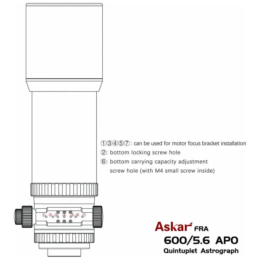 ASKAR FRA600 f/5.6 Quintuplet Astrograph APO Apochromatic Refractor Telescope - Vega Vision