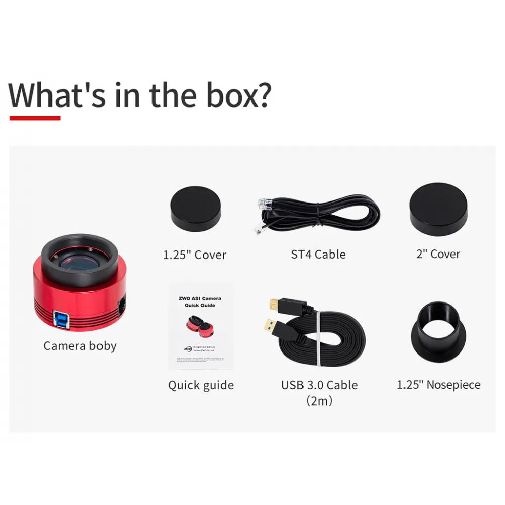 ZWO ASI533MM Monochrome 1" CMOS USB3.0 Deep Sky Imager Camera