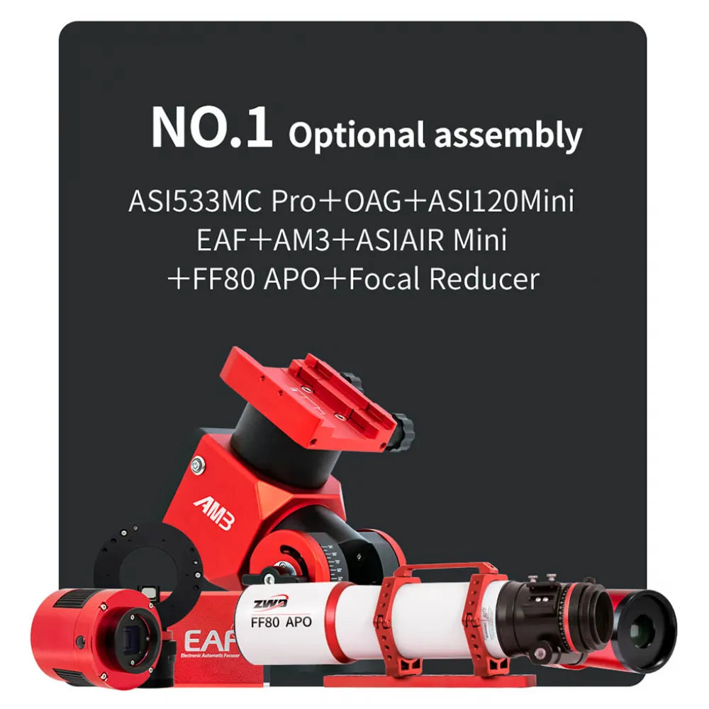 ZWO FF80 APO & AM3 Mount & TC40 Tripod BUNDLE - Vega Vision