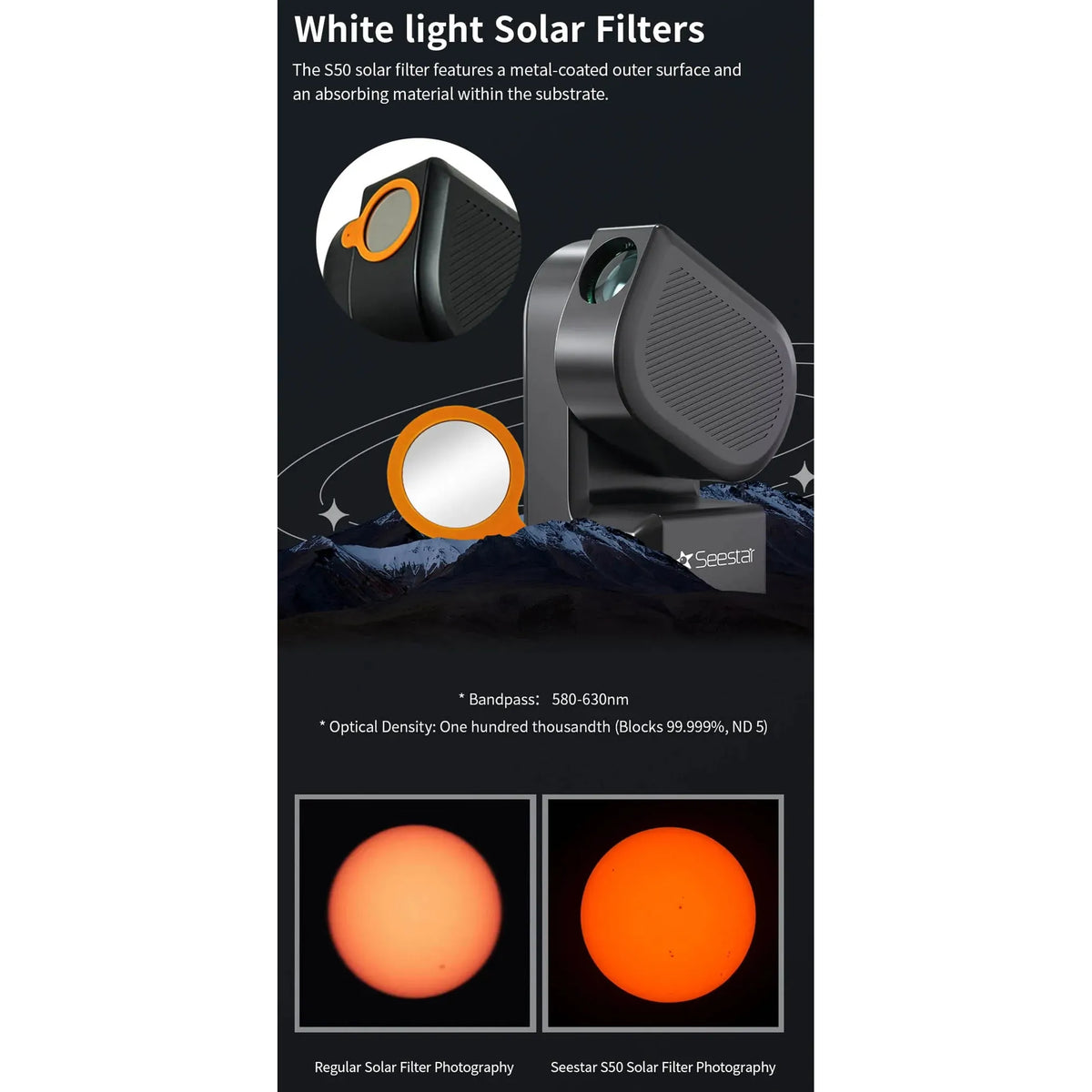 ZWO Seestar S50 All-in-One Smart Refractor Telescope - Vega Vision