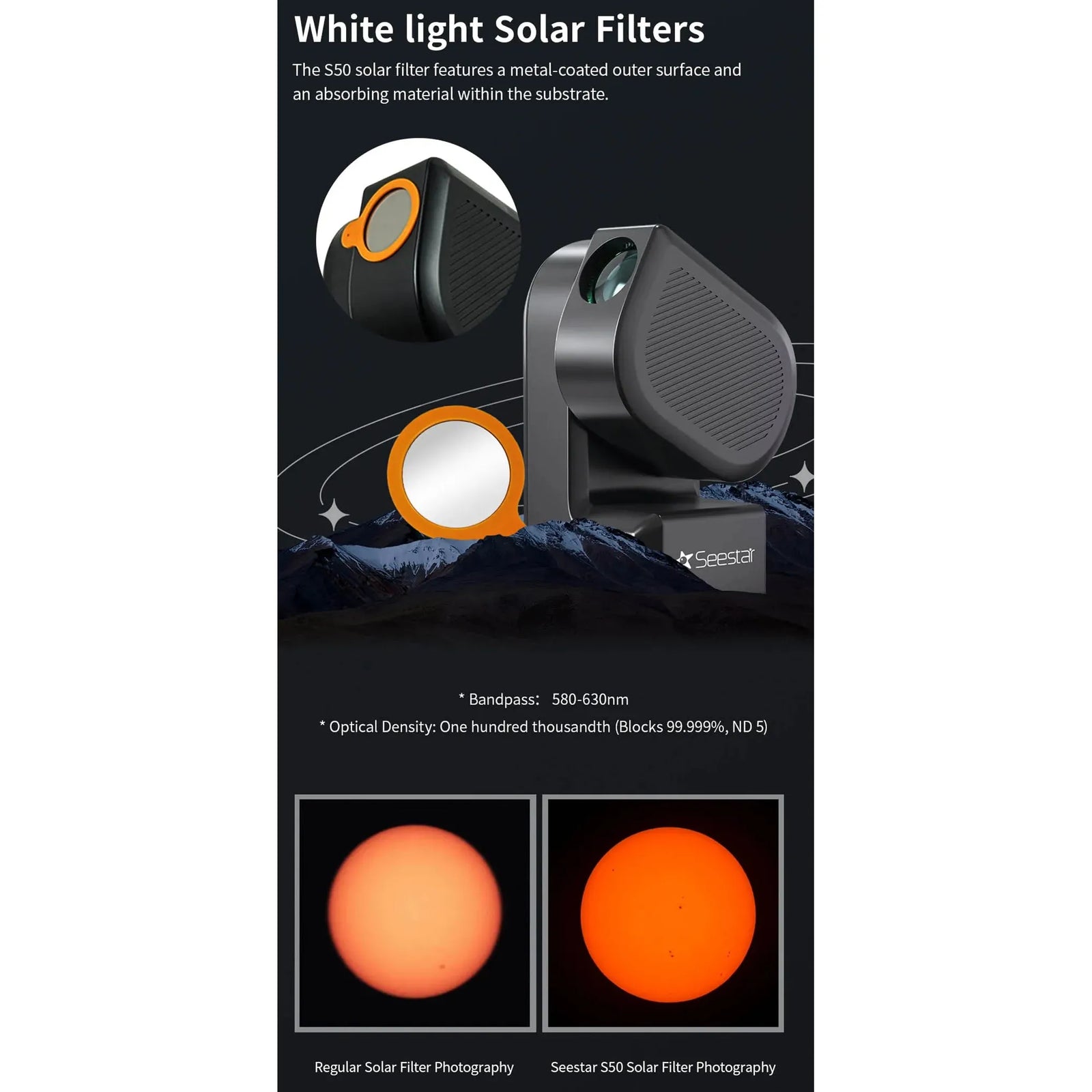 ZWO Seestar S50 All-in-One Smart Refractor Telescope - Vega Vision